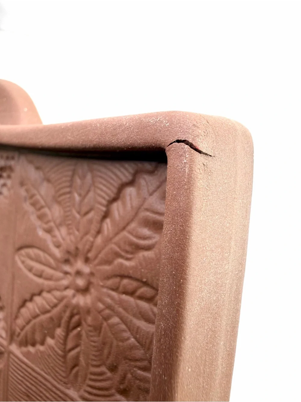 Hartstone USA Brown Vintage Embossed Shortbread Cookie Press Rectangle Mold